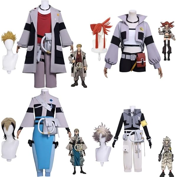 Amazon.co.jp: ガチアクタ ザンカ・ニジク コスプレ衣装(ウィッグ 靴